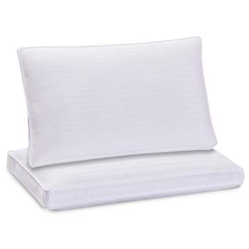 King Set of 2 Just Like Down Pillows for Back Stomach or Side Sleepers - DreamLab