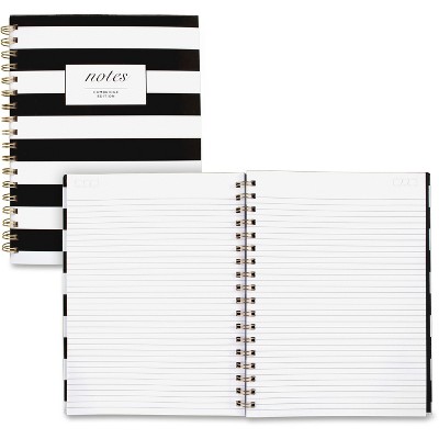 Cambridge Black & White Striped Hardcover Notebook 9 1/2 x 7 1/4 80 Sheets 59012