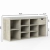 AZL1 Life Concept Shoe Rack Shoe Bench Entryway with Padded Cushion Drawer Open Compartments 3 Tier Shoe Rack for Porch, Gray, 45.5"*15"*6.7" - 3 of 4