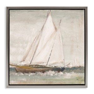 Stupell Industries Traditional Sailboat at Sea, 18" x 18" - 1 of 4