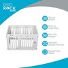 BIRDROCK HOME Dog Playpen w/ Door, 8 Panels 25.6in H - Strong Plastic, Non-Slip, Configurable, Indoor/Outdoor Fence for Small Pets, White. - 2 of 4