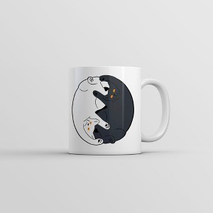 Crazy Dog T-Shirts Black and White Cats Mug Funny Cat Graphic Novelty Coffee Cup-11oz - 1 of 4