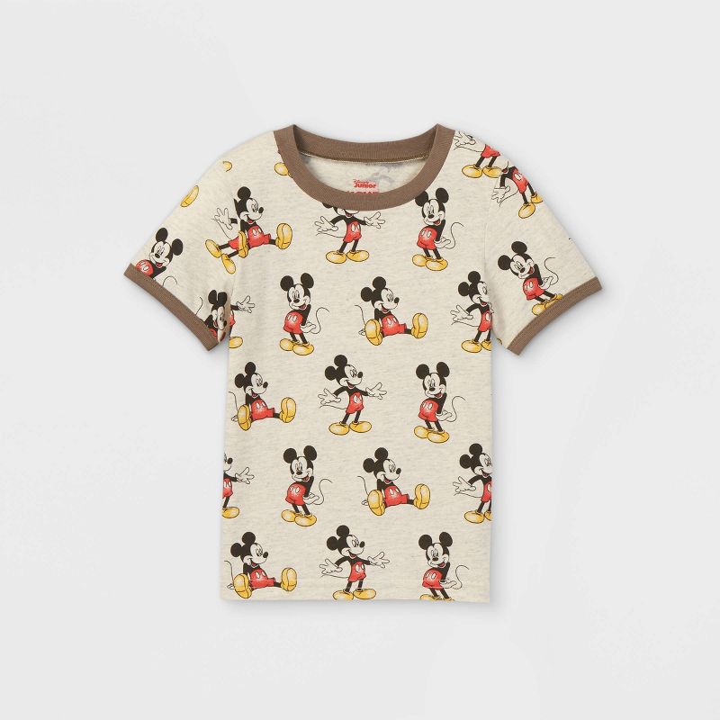 Toddler Boys' Mickey Mouse Short Sleeve Mickey Mouse Graphic T-Shirt - Gray, 1 of 9
