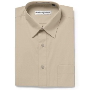 Gentlemens Collection Mens 1904 Short Sleeve Classic Fit Easy Care Dress Shirt- Many Colors Available - 1 of 1