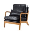 Accent Chair,Mid-century and Simple Style Chair,Non-slip Leg Pads Chair,Perfect for Living Room,Bedroom,Office,Black - 2 of 4