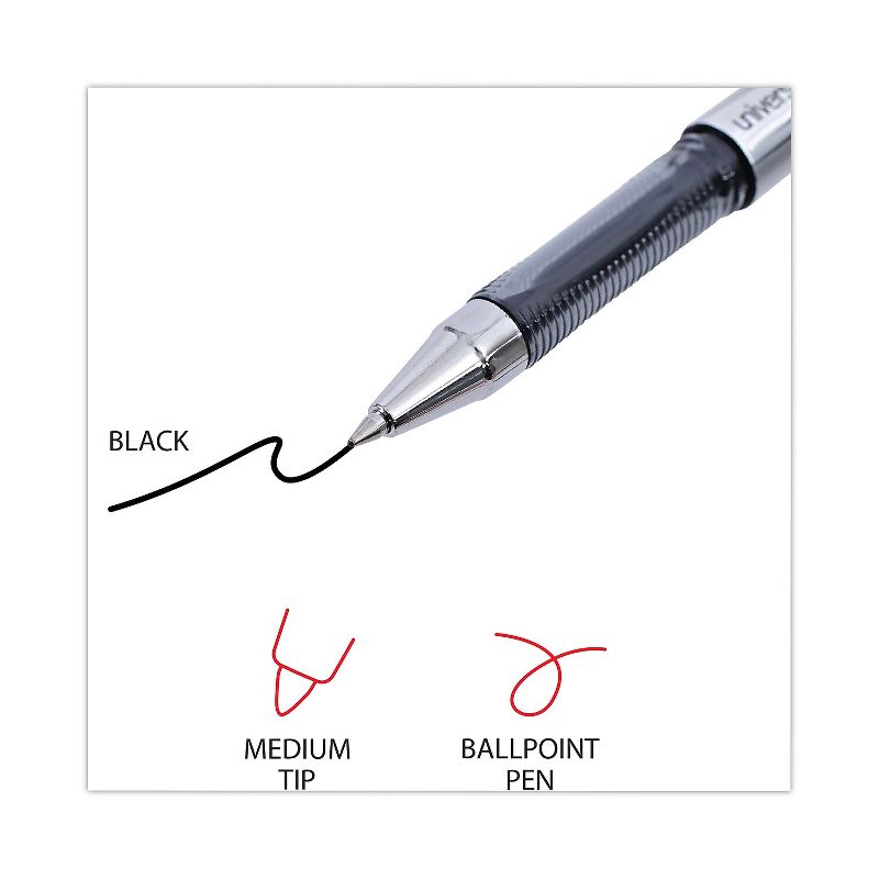 Universal Gel Stick Pen 0.7 mm Medium Black Ink 1 Dozen 39610, 4 of 9