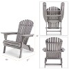 VASIP Set of 2 Folding Adirondack Chair Outdoor Adirondack Chair Weather Resistant  for Garden, Lawn, Backyard - 3 of 4