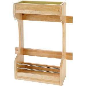 Rev-A-Shelf 4SBSU-15 Door Mount Wood Sink Base Cabinet Storage Organizer with 2-Shelf Storage for 30 Inch Sink Base - 1 of 4