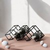 Modern Industrial Tabletop Wine Rack with 7 Bottle Holders in Black Iron Finish - 4 of 4