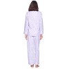 Casual Nights Women's Flannel Long Sleeve Button Down Pajama Set - 4 of 4