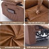 Recliner Chair Modern Ergonomic Lounge Single Sofa,PU Leather Rocker Recliner Chairs with Massage and Heat - 4 of 4
