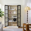 ACEPANO 71.2 in. H Farmhouse Display Decorative Storage Cabinets with Glass Door & Adjustable Shelevs For Hallways, Home & Office-Balck - 3 of 4