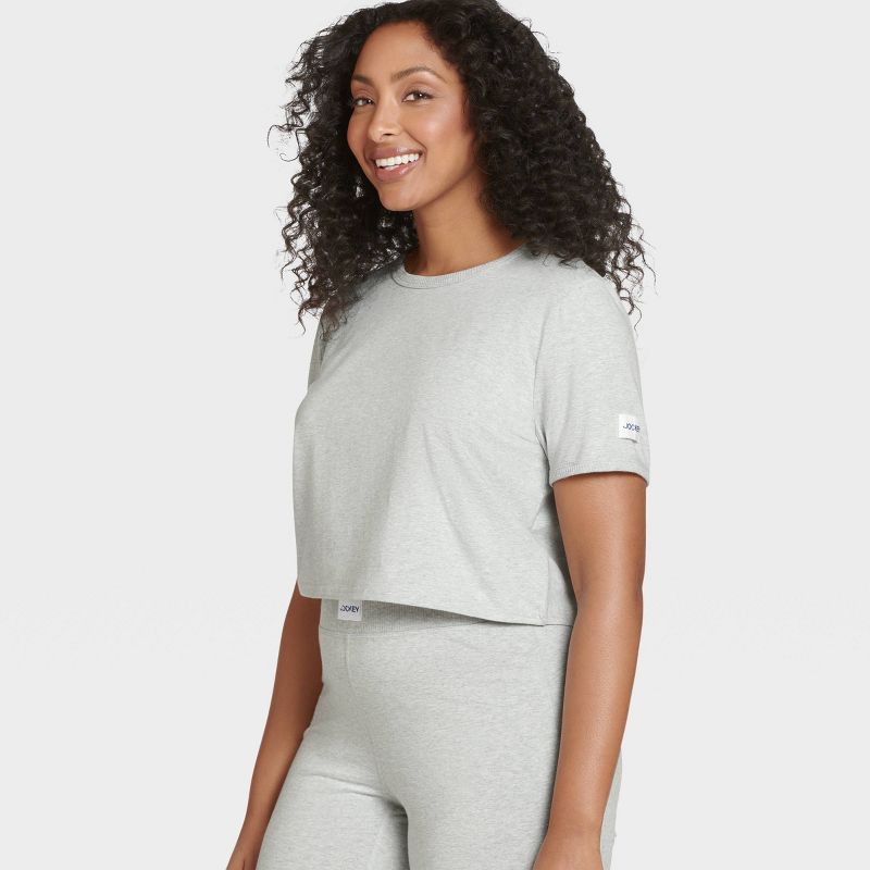 Jockey Generation™ Women's Organic Cotton Stretch Cropped T-Shirt, 1 of 6