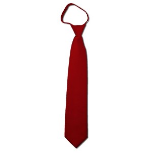 Men's Solid Color Zipper Neckties - 1 of 3