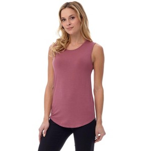 Rekucci Women's Soft Jersey Knit Sleeveless Tank Top – Casual & Versatile Everyday Wear - 1 of 3