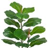 3.25FT/4FT/5FTArtificial Fiddle Fig Tree Faux Plant Indoor Ficus Lyrata Fake Fig Tree Tropical Plant - 4 of 4