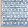 Home Conservatory Dainty Diamond Handwoven Cotton Indoor Area Rug - 4 of 4