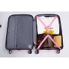 Wooakway Suitcase Double Spinner Wheels PP Luggage Sets Lightweight Durable Suitcase with TSA Lock,3-Piece Set - 4 of 4