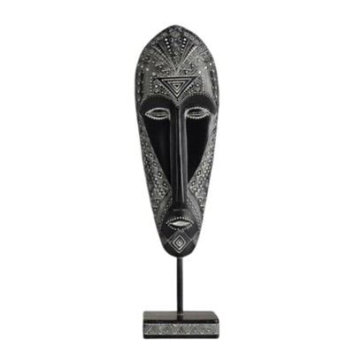 NotArt Handcrafted Indigenous Indigenous Mask Sculpture - Bohemian Wall Decor for Home, Office | Unique