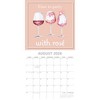 2026 Square Wall Calendar, Rosé, 16-Month Animals Theme with 180 Reminder Stickers (12x12 In) - 3 of 4