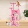FDW 54in 70in Cat Tree Tower Cat Furiture Activity Center with Cat Scratching Posts for Kittens Pet - 2 of 4