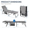 Yaheetech Folding Tanning Chair with Face Hole and 5 Adjustable Positions - 3 of 4