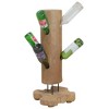 vidaXL Wine Rack for 8 Bottles 15.7"x11.8"x31.5" Solid Teak Wood - 2 of 4