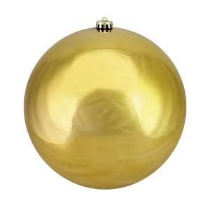 Northlight 8" Shatterproof Shiny Christmas Ball Ornament - Gold - 1 of 3