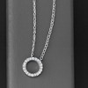 Pure Collection by Ross-Simons 0.10 ct. t.w. Diamond Eternity Circle Necklace in Sterling Silver - 3 of 4