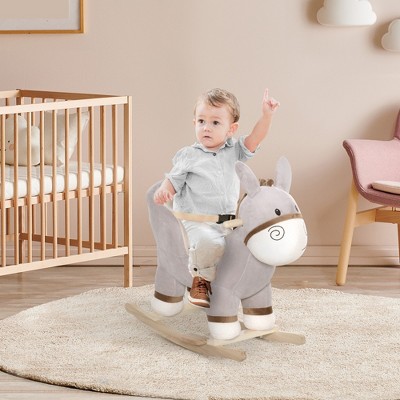 LOVMOR Baby Rocking Horse with Lullaby Song,Kids Rocking Chair, for Ages 18-36 Months