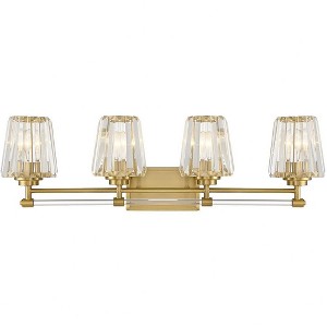 Savoy House Garnet 4 - Light Vanity in  Warm Brass - 1 of 3