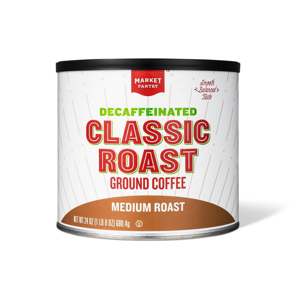 Photos - Coffee Decaf Medium Roast  - 24oz - Market Pantry™