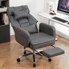 ALEXOUN Swivel Ergonomic Office Chair with Lumbar Support and Footrest & Headrest,Reclining Faux Leather High Back Home Computer Desk Chair - 2 of 4