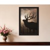 HomeRoots Elk Sunrise Black Framed Print Wall Art - 2 of 4