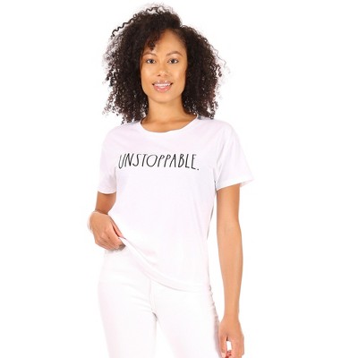 RAE DUNN - Women's Short Sleeve Shirttail Hem T-Shirt