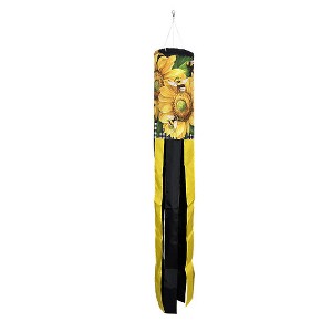 Briarwood Lane Summer Buzzing Sunflowers Windsock Wind Twister 40x6 For Summer Wind Spinner - 1 of 2