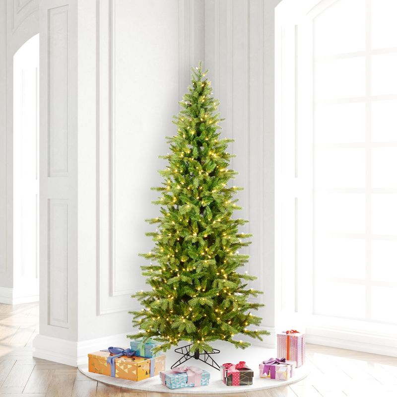Vickerman Balsam Spruce Slim Artificial Christmas Tree with 3MM Lights, 5 of 6