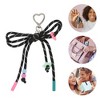 Unique Bargains Braided Bow with Love Buckle Handbag Charm 1 Pc - 3 of 4