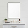 HomeRoots 42" Gray Framed Bathroom Vanity Mirror - 2 of 4