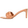Journee Collection Womens Hattie Tru Comfort Foam Open Toe Mid Stiletto Pumps Mocha 9 - 2 of 4