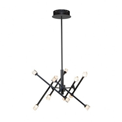 Artcraft Lighting Batton 12 - Light Pendant in  Black