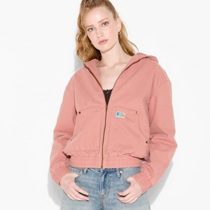 Women's Canvas Hooded Utility Jacket - Wild Fable™ - 1 of 3