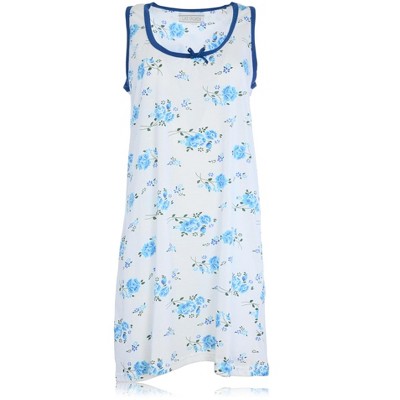 JEFFRICO Womens Sleeveless Nightgowns Sleepwear Soft Pajama Dress Nightshirts