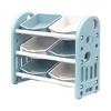 Kids Toy Organizer with 6 Removable Bins, Multi-Functional Storage Shelf for Playroom Nursery, Child Safe HDPE Material, Open Design for Easy Access - 4 of 4