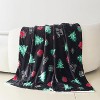 Comfort Ultra-Plush Flannel Blanket Christmas Plaid Christmas Tree. - 2 of 4