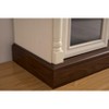 ORRD Farmhouse Fireplace TV Stand with Roman Columns, LED Lights, Fits TVs up to 80", 70" Entertainment Center White - 4 of 4