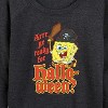 Women's - SpongeBob SquarePants - Arrr Ye Ready For Halloween Lightweight French Terry Wide Neck Long Sleeve Shirt - 2 of 4