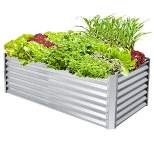Costway Raised Garden Bed Large Metal Planter Box Kit for Vegetable Herb 6' x 3' x 2'