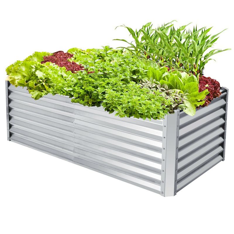 Costway Raised Garden Bed Large Metal Planter Box Kit for Vegetable Herb 6' x 3' x 2', 1 of 11