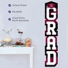 Big Dot of Happiness Maroon Graduation Banner - Vertical Shaped Banner Decorations - 2 of 4
